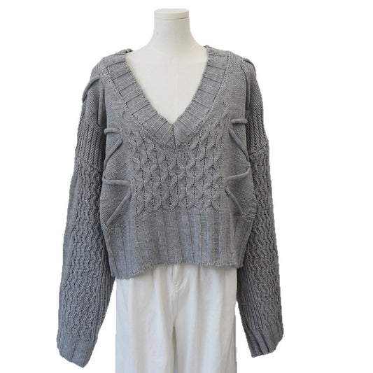 V-neck sweater pullover for women